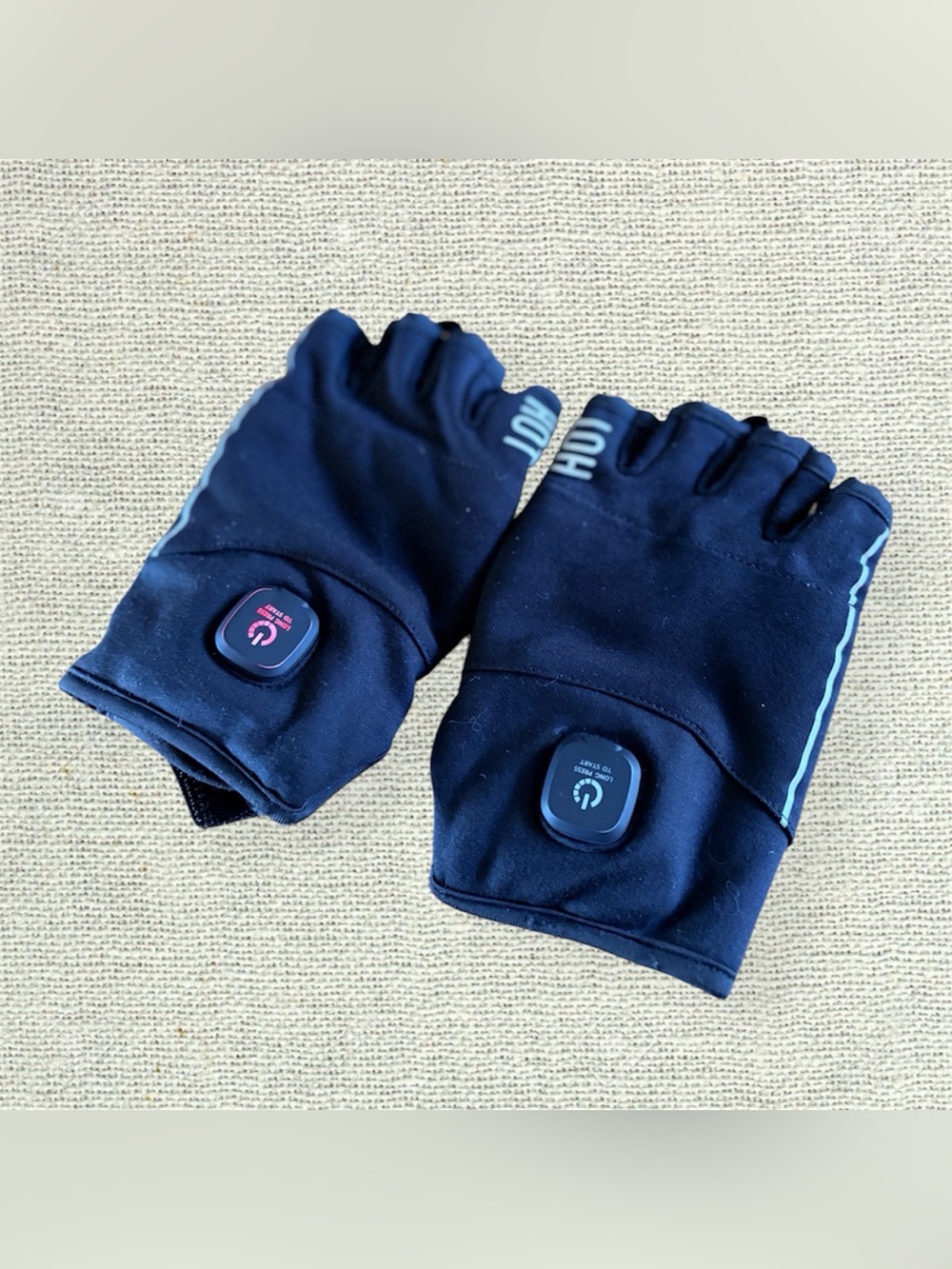 Rechargeable Heated Fingerless Gloves USB